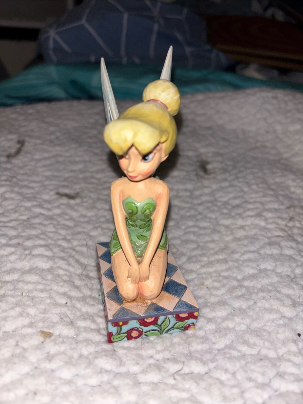 Disney Tinker Bell Figurine in Green and Yellow